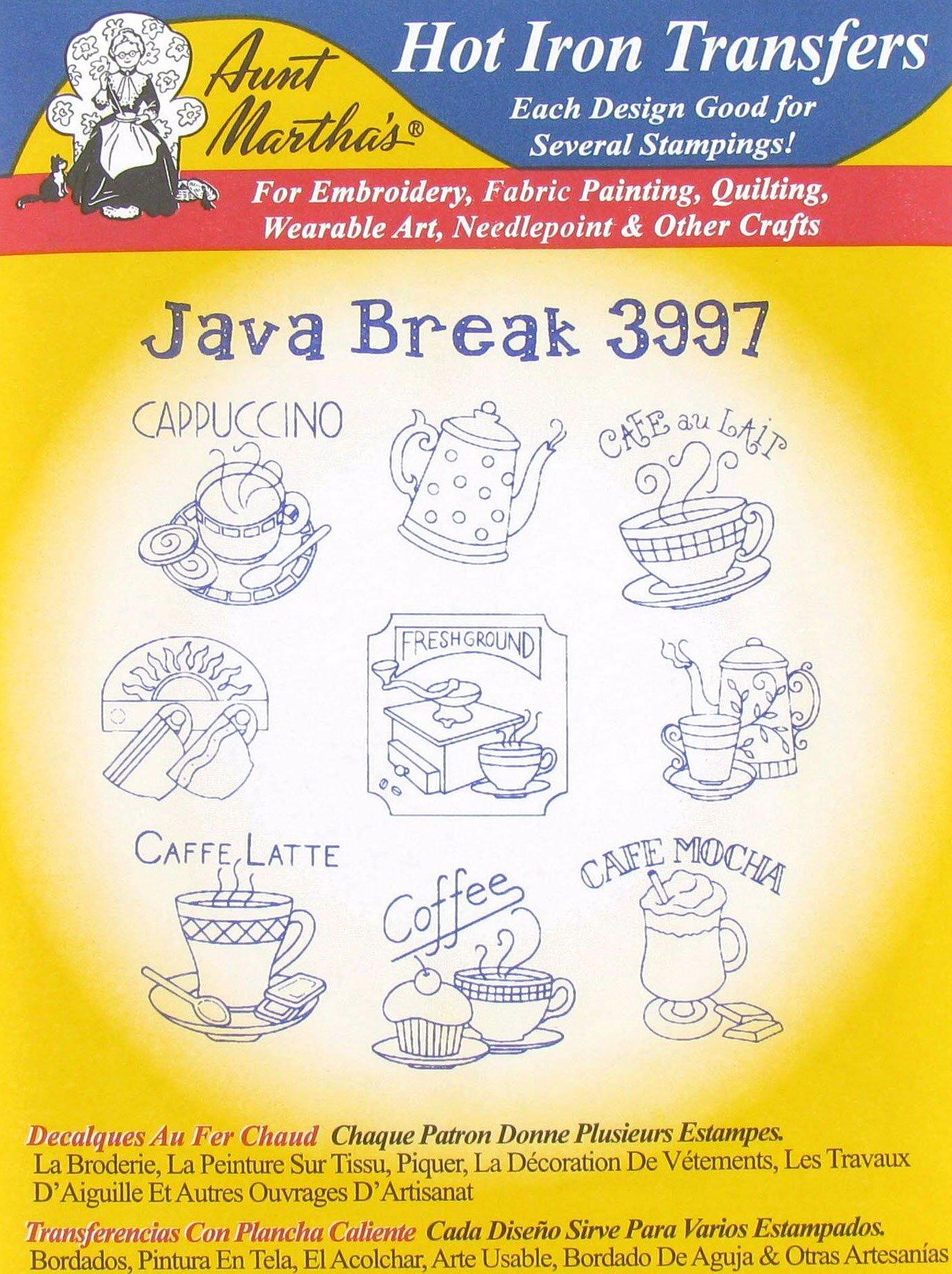 Java Break Embroidery Transfer Pattern, Hobby Lobby